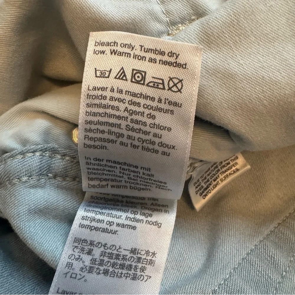 J Crew Point Sur Women's Light Blue Stretchy‎ Jeans Size 34